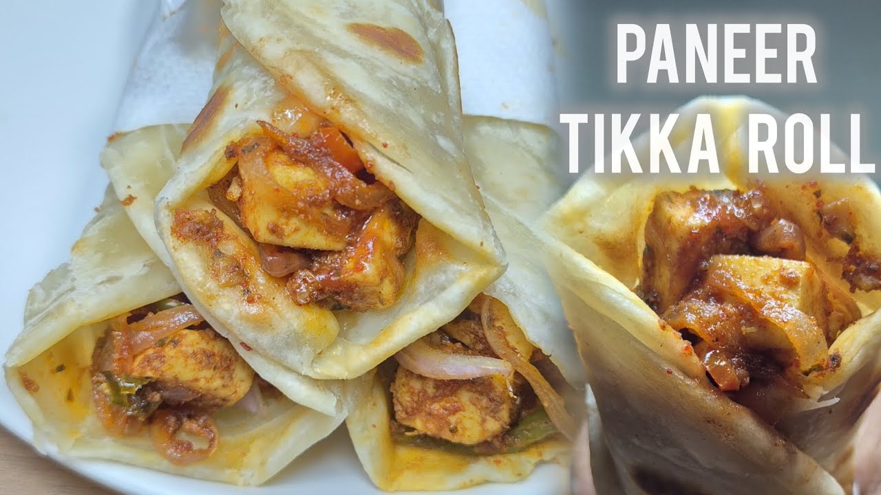  Paneer Tikka Kathi Roll Recipe | Easy to make Kathi Roll at home.