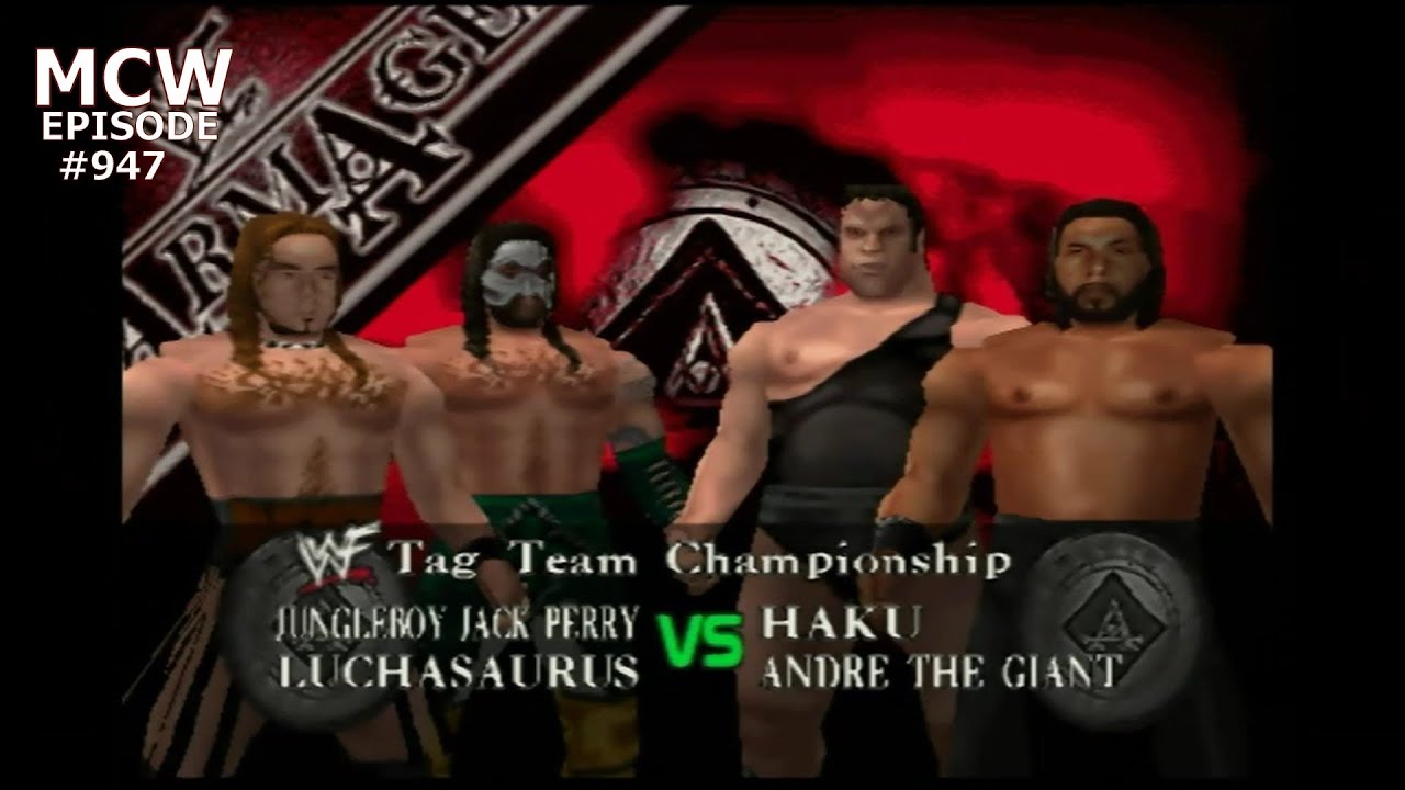 Jurassic Express vs. Haku & Andre the Giant - WWF Tag Team Championship - Armageddon - Ep. 947