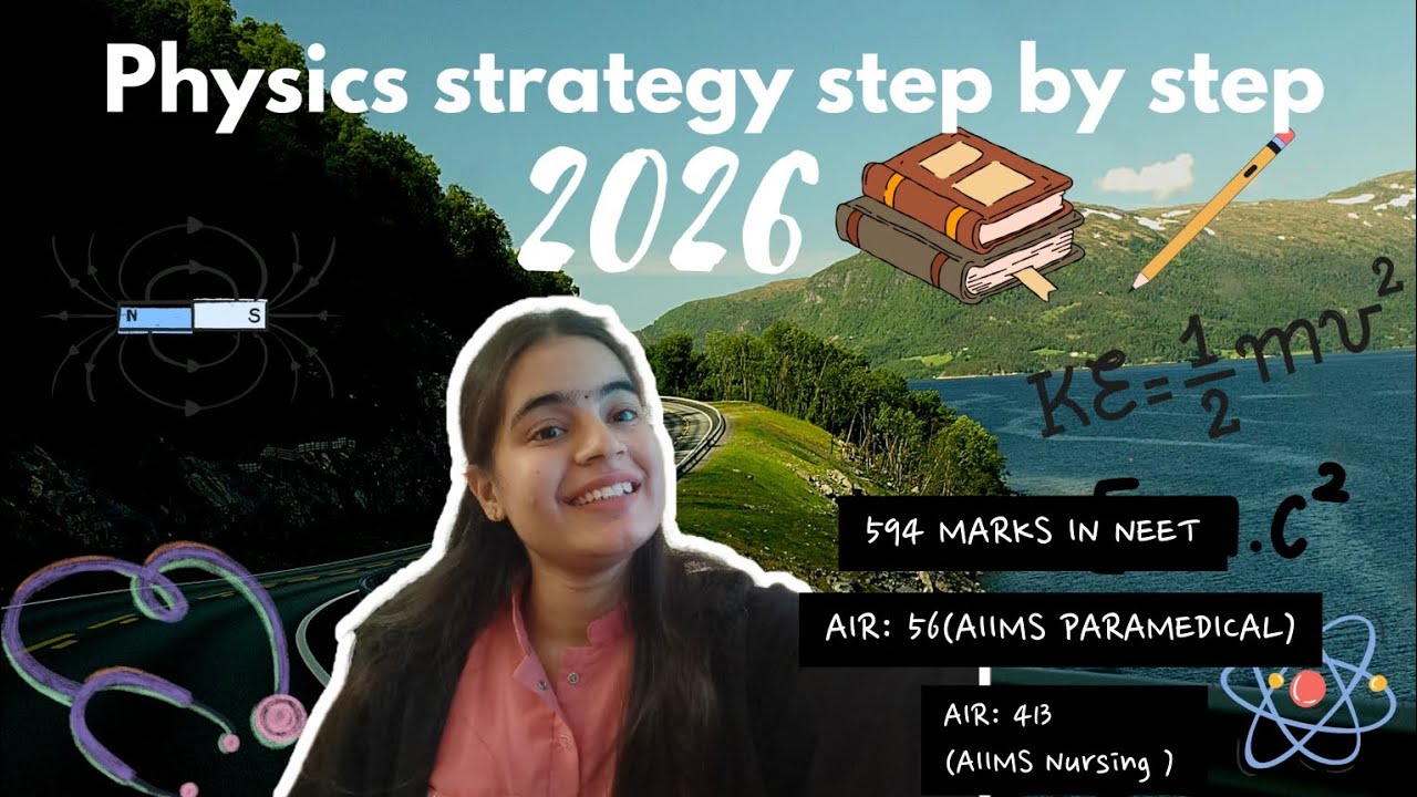 Physics strategy,tips & sources 2026 for AIIMS Nursing,Paramedical,NEET aspirants| By Roshni Saluja
