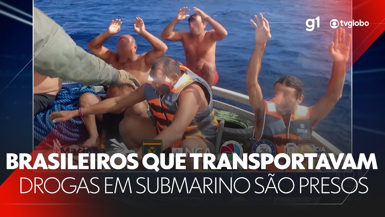 Brasileiros que transportavam drogas em submarino são presos em Portugal #g1 #JN #notícias