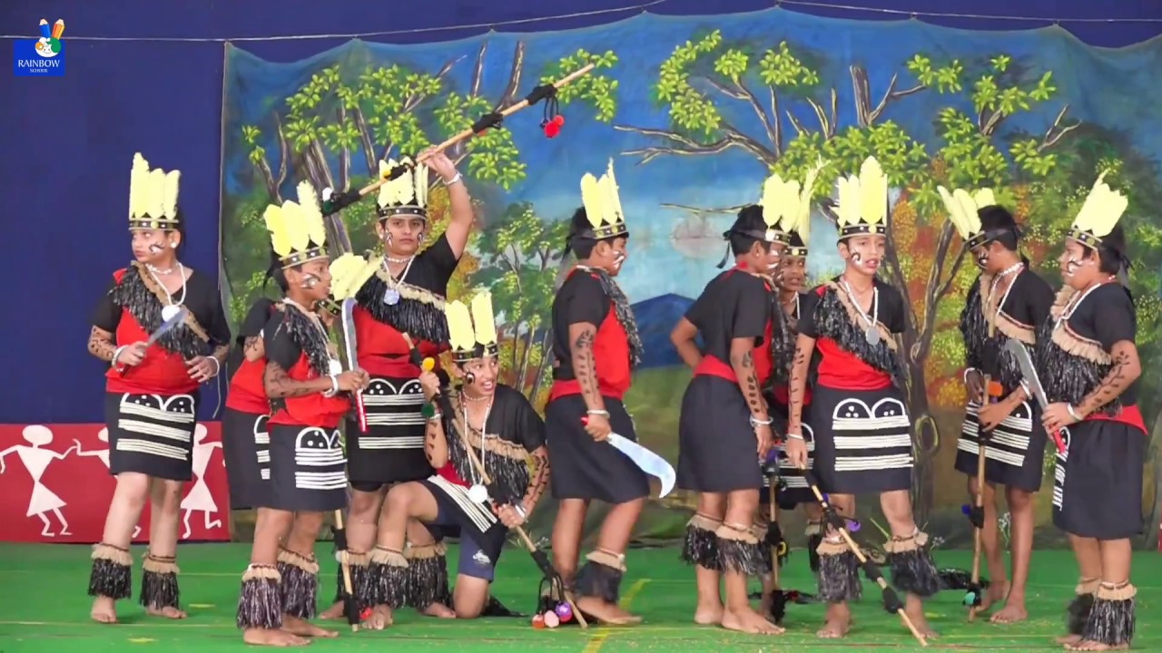 RAINBOW COLORS 2018  - NAGALAND TRIBAL DANCE BY CLASS VII KIDS....