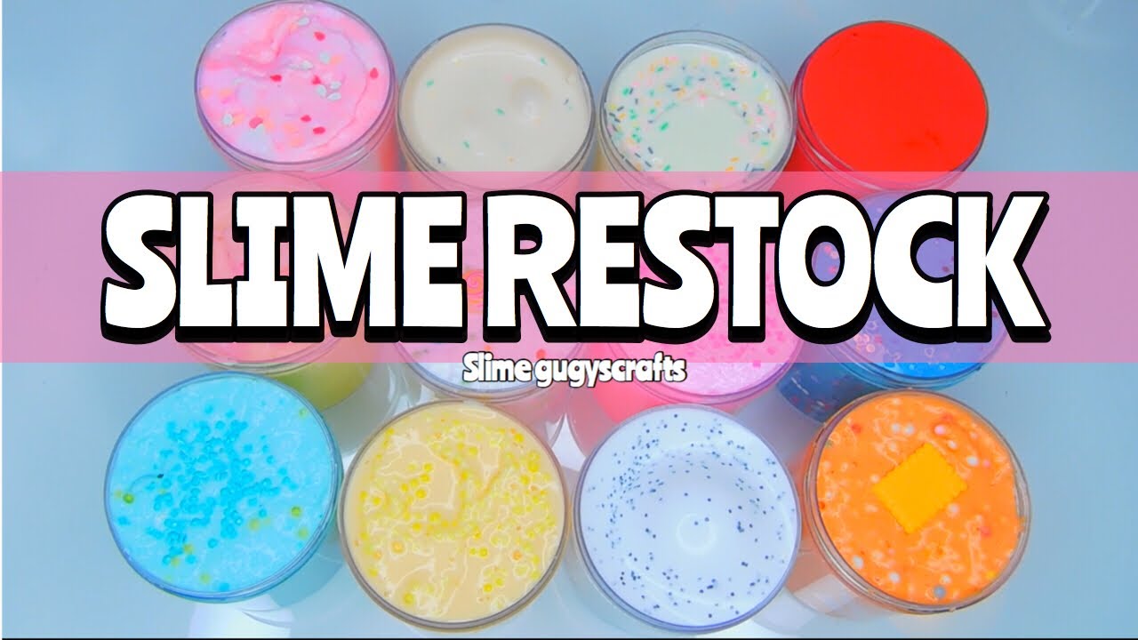 SLIME RESTOCK 11-18-18 *Only ASMR* ** No voice over* BEST RESTOCK EVER