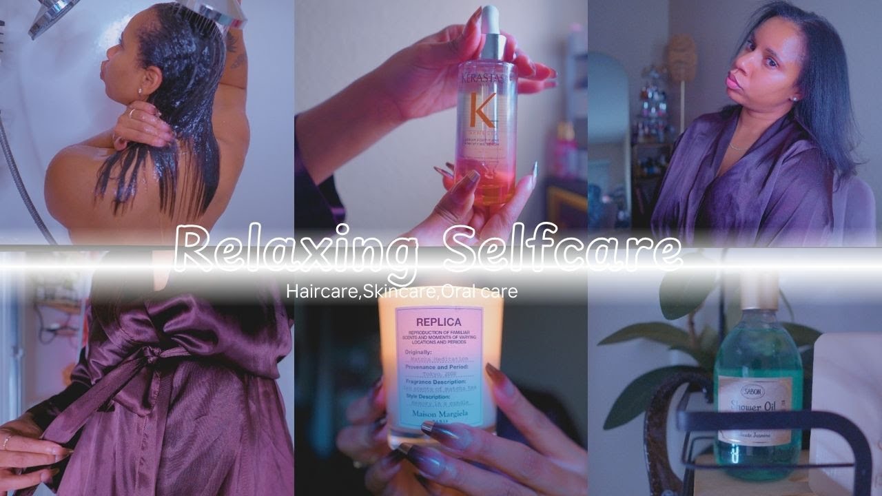 selfcare shower routine haircare skincare using Kerastase