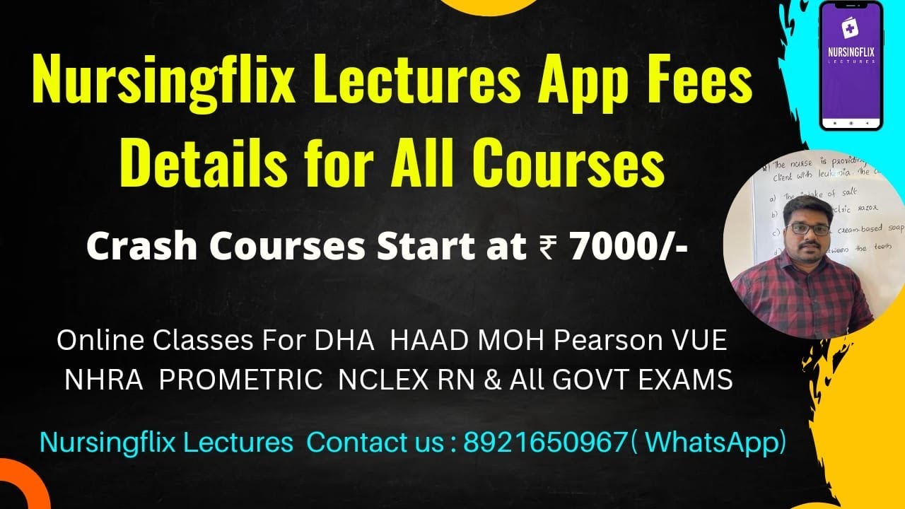 Fees Details Of Courses in Nursingflix Lectures App