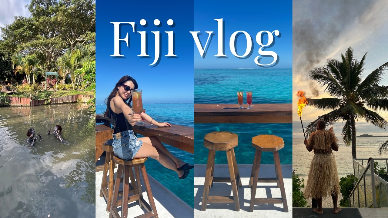 【Fiji🇫🇯】みんなに知ってほしいリゾート地🫧世界1幸せな国で過ごす4日間/水上Bar/ホカンス/ナンディ/泥温泉