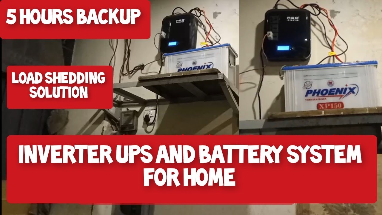 INVERTER UPS and Battery system for Home | Load Shedding Solution for 1 room or 2 rooms