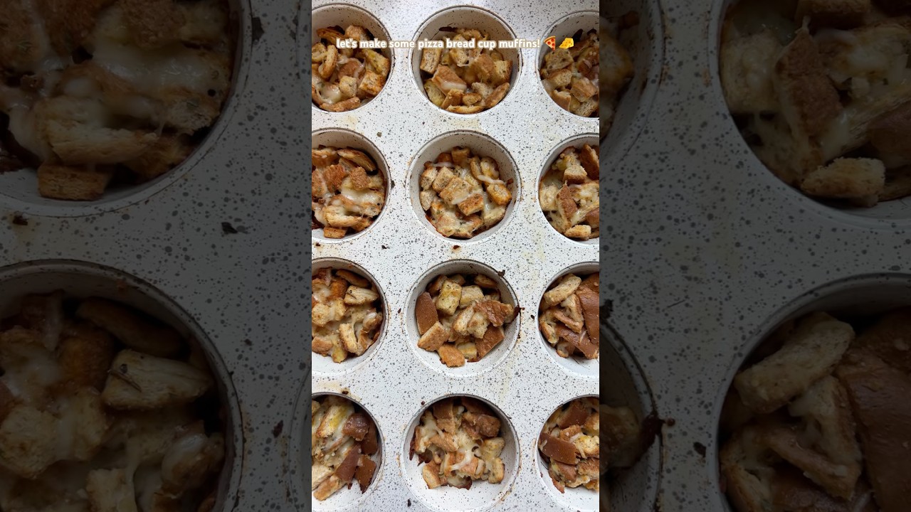 Pizza bread cup muffins!🧀🍕#like #recipe #viral #share #shorts #video #ytshorts #fyp #subscribe #yt