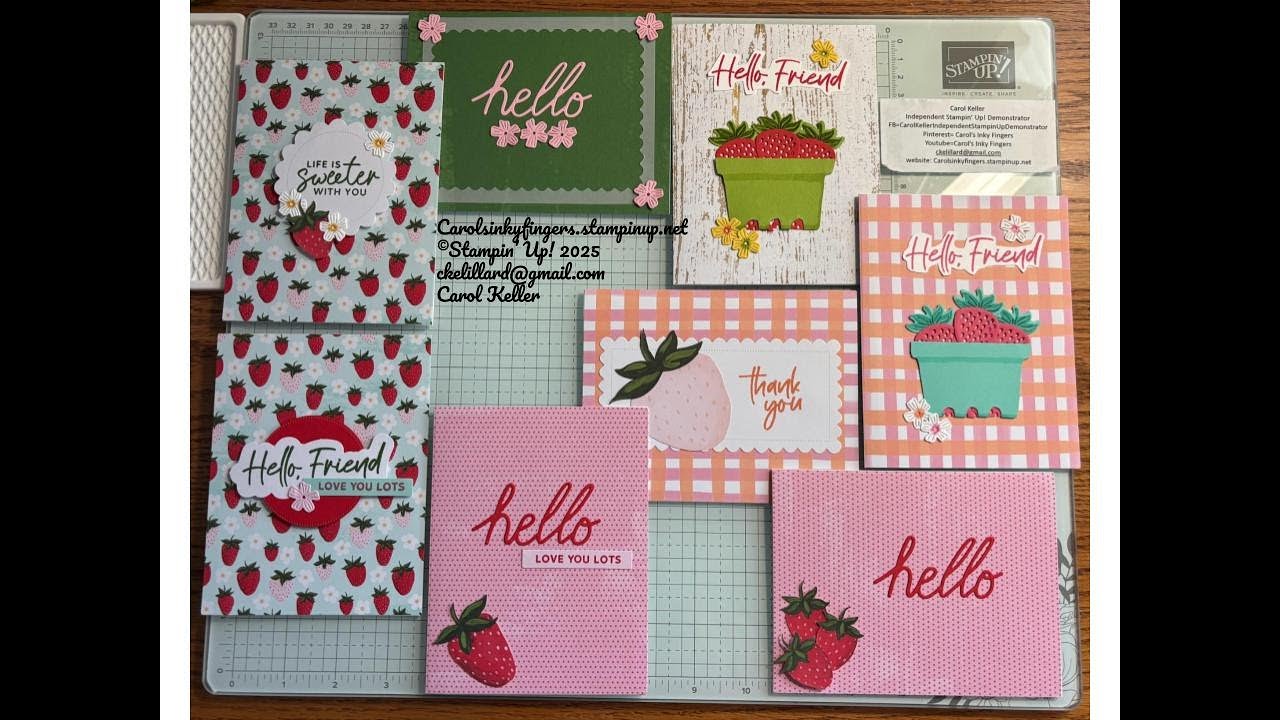Paper Pumpkin July 25 Sweeter With You Stampin' Up!-Make 17+ cards from the kit!
