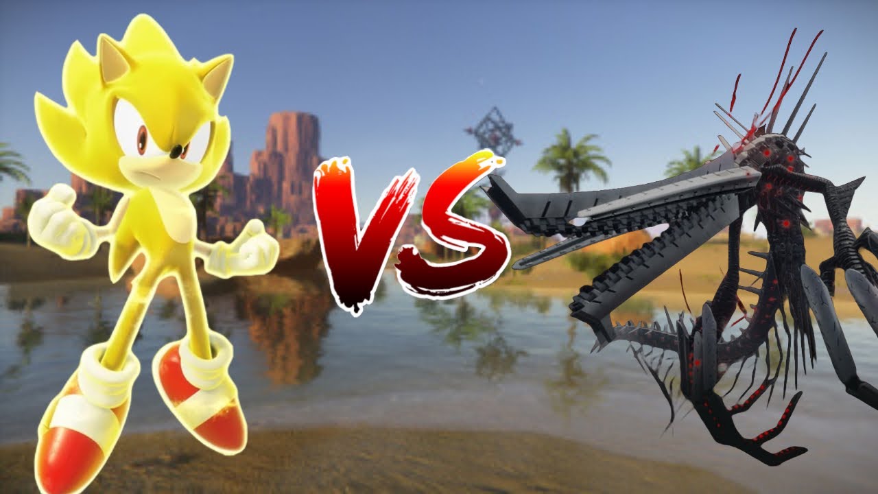 Super Sonic vs Wyvern boss