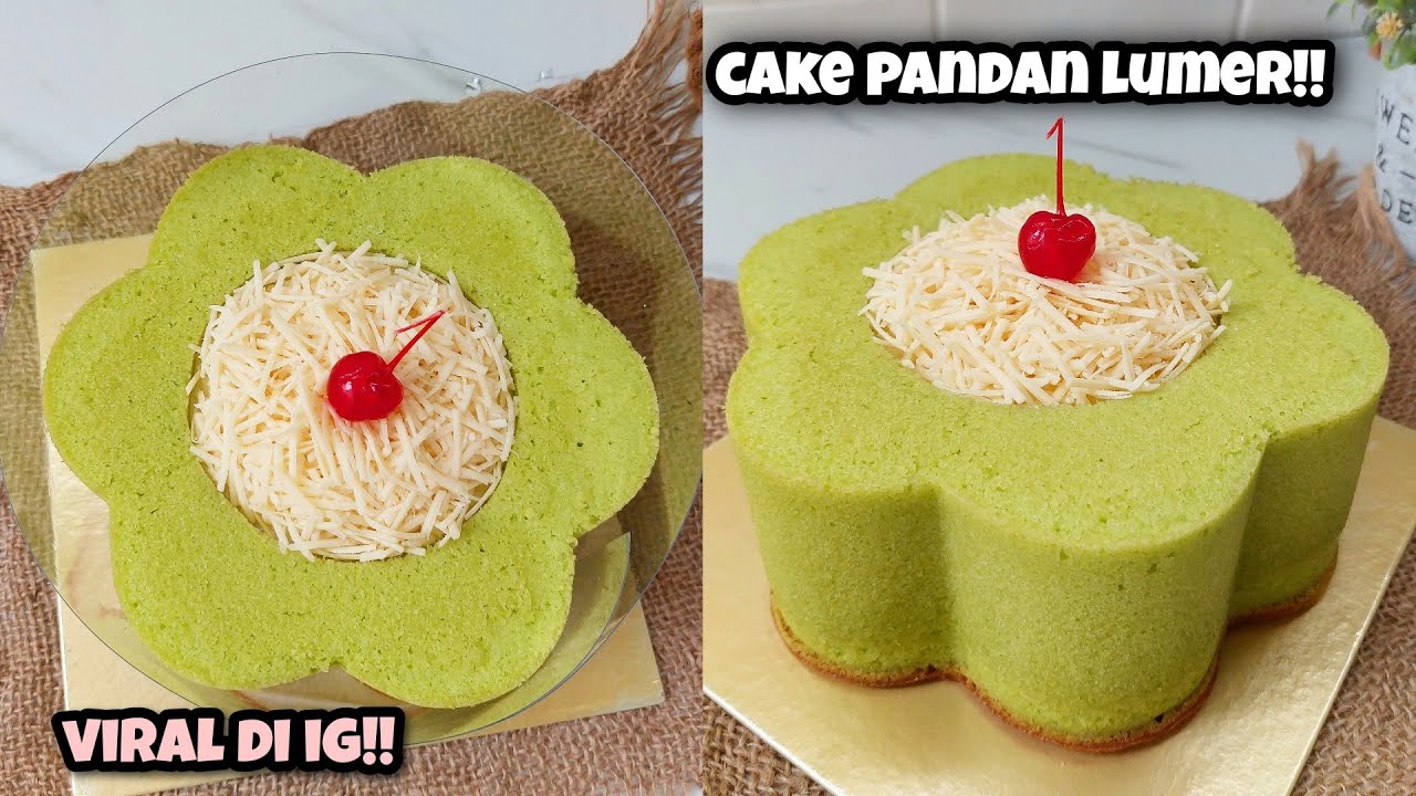PANTESAN VIRAL!! COCOK BGT PERPADUAN CAKE PANDAN DAN KEJU LUMER DENGAN TAMPILAN YG CANTIK!!