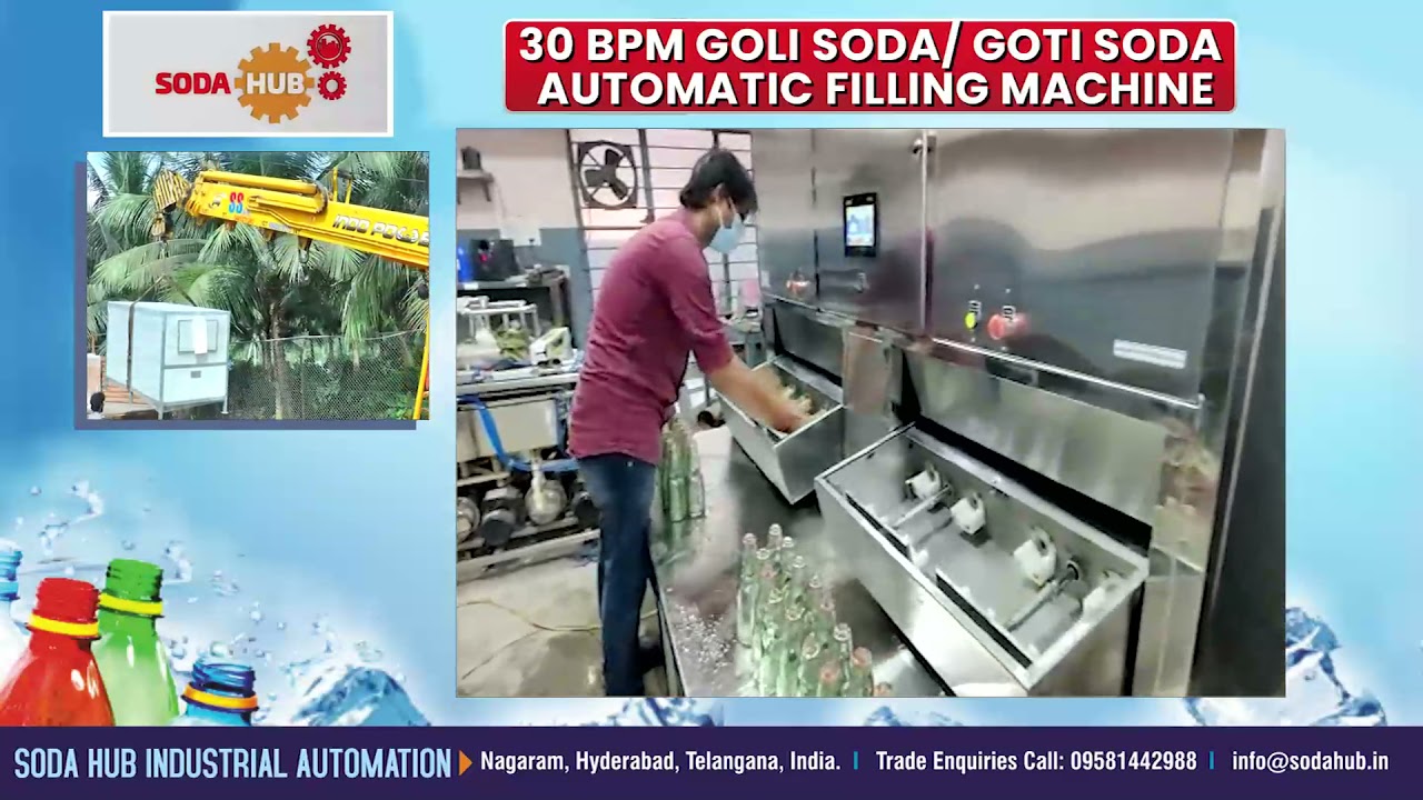 30 BPM GOLI SODA AUTOMATIC FILLING MACHINE SINGLE OPERATOR