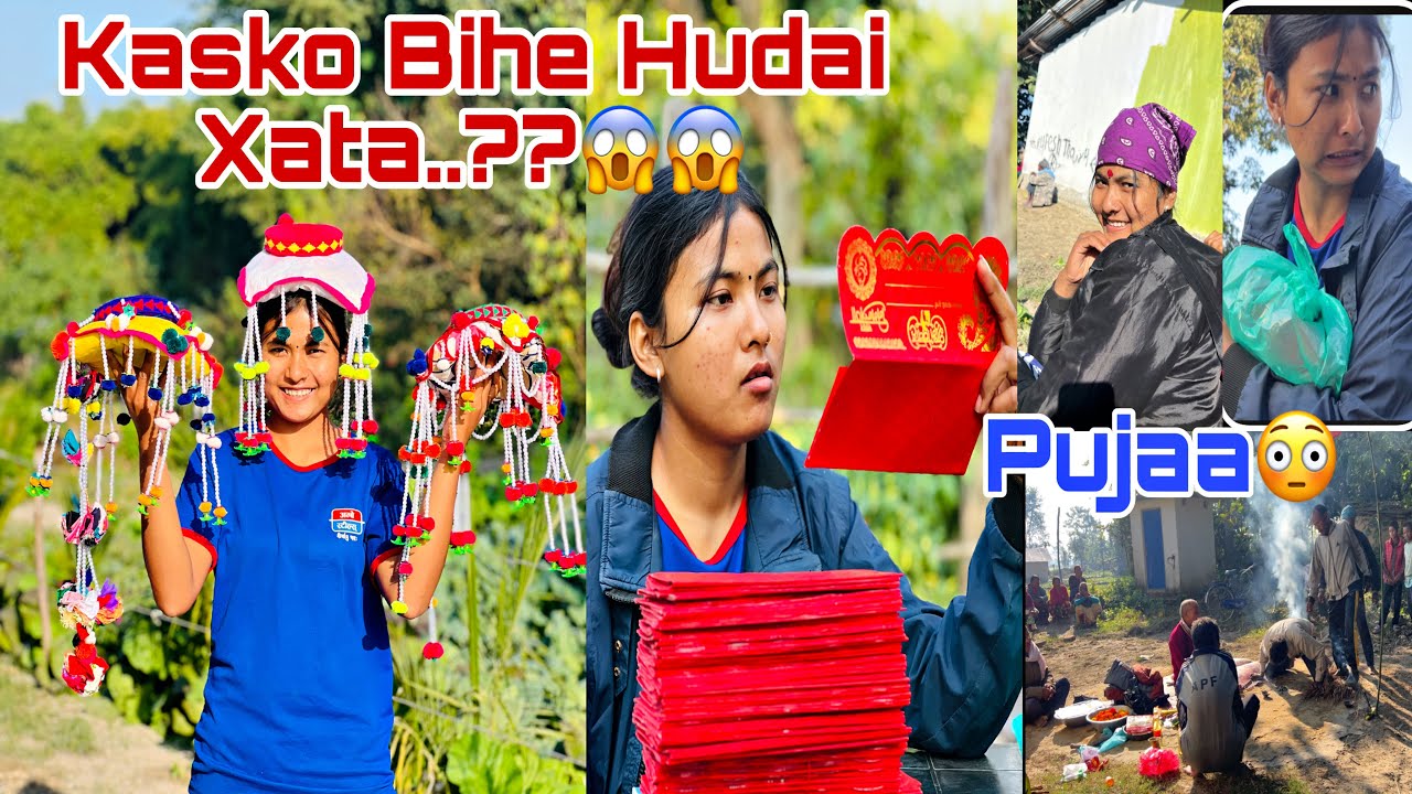 BIHE KO TAYARI KASTO CHALDAI XATA&hellip;?😱||Sanjana❤️Tharu||vlog🥀