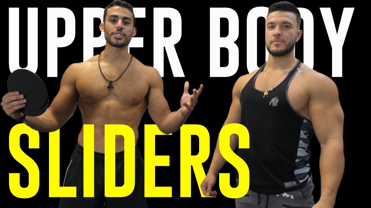 TOP 3 Upper Body SLIDER Exercises 🥏 Great for Home Workouts!