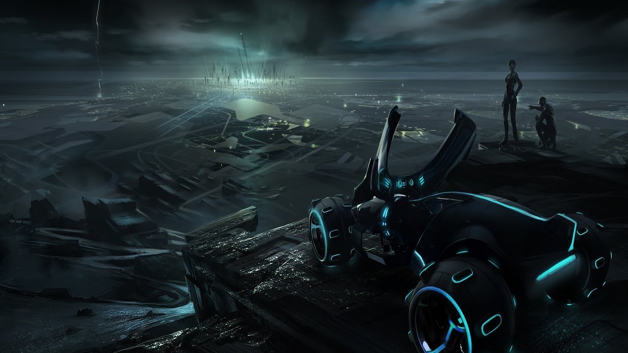 Concept Art by David Levy for Tron Legacy (2010)