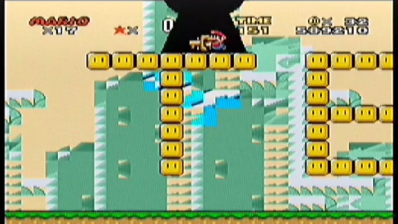 SMW ǀ Unintended Exits ǀ Star World Warp #6 (TEST level), secret exit (NEW EXIT?) [RTA]