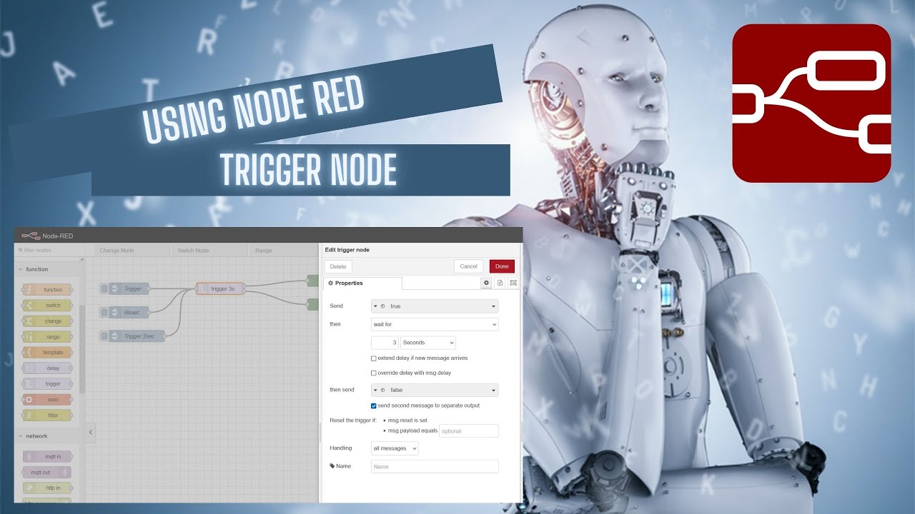 Обзор узла Red &mdash; Trigger Node