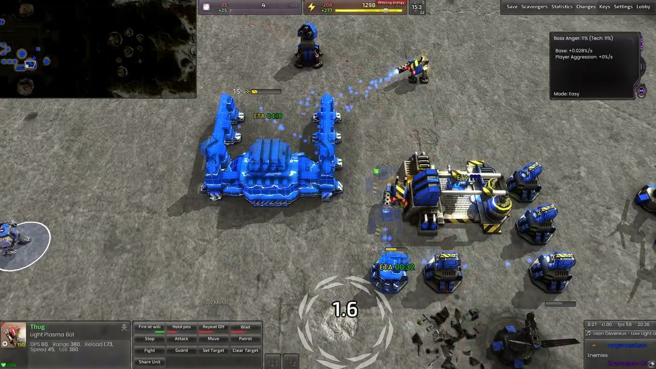 Beyond-All-Reason (BAR) - Scavengers - Easy Solo