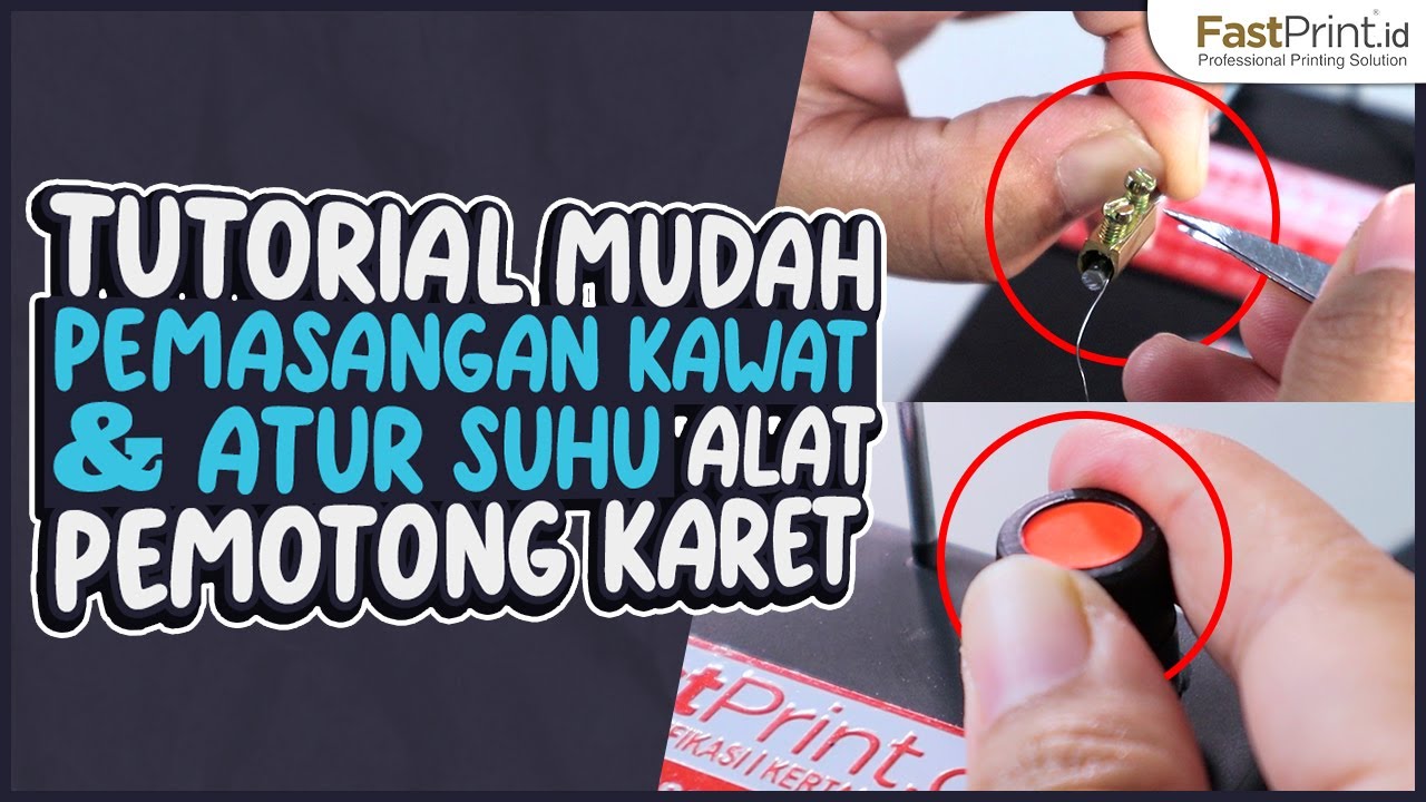 Cara Memasang Kawat Nikelin Karet Stempel Flash | Mesin Pemotong Karet Stempel Flash