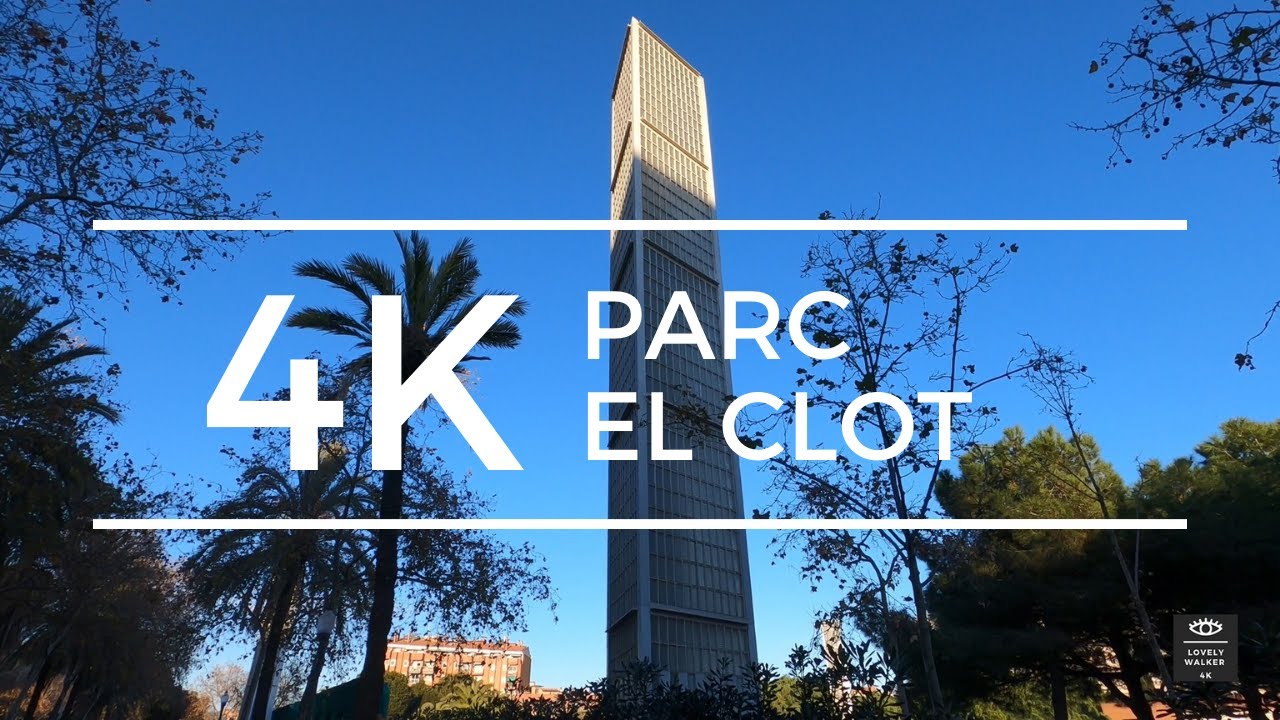 BARCELONA [4K] CITY WALK, El Clot - Parc El Clot, Spain.