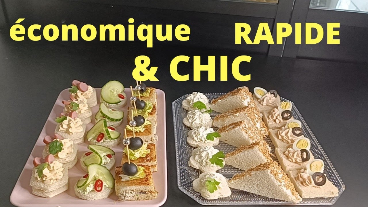 7 assortiment d'amuse bouche (canap&eacute;, ap&eacute;ritif) avec 2 INGR&Eacute;DIENTS pour tout les occasions