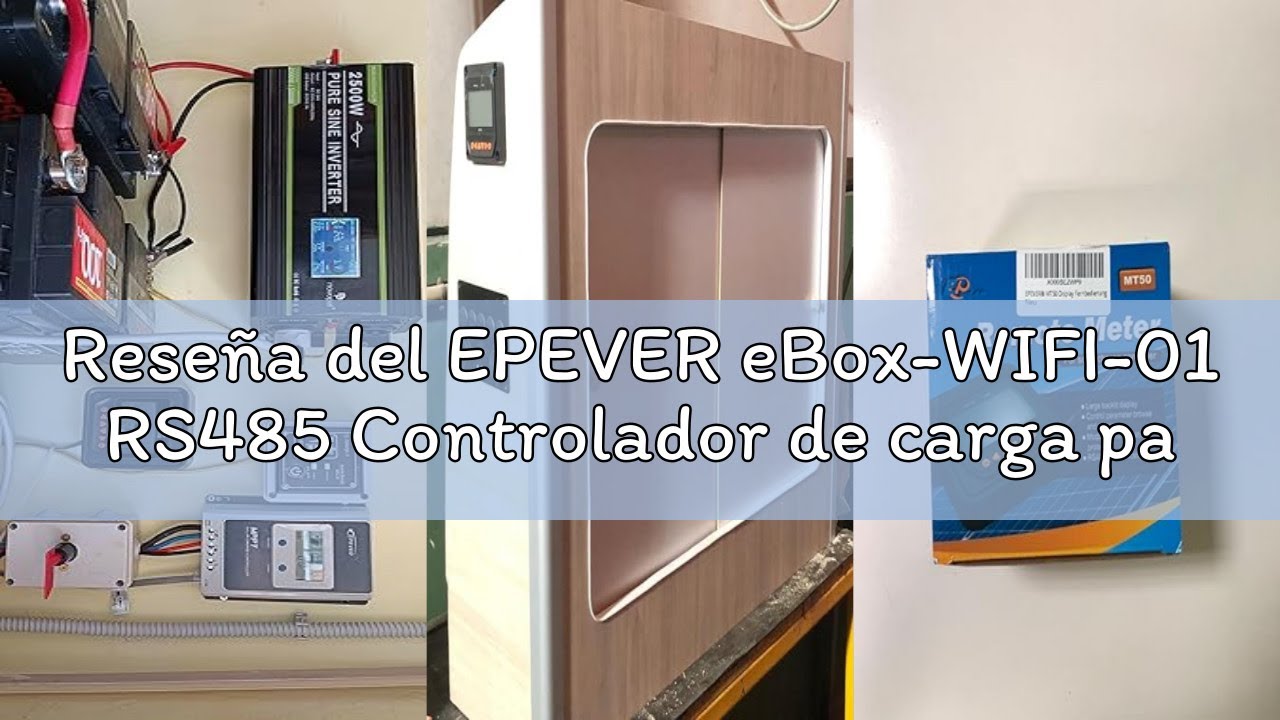 Reseña del EPEVER eBox-WIFI-01 RS485 Controlador de carga para Tracer-AN, Tracer-BN, eTracer, iTrace