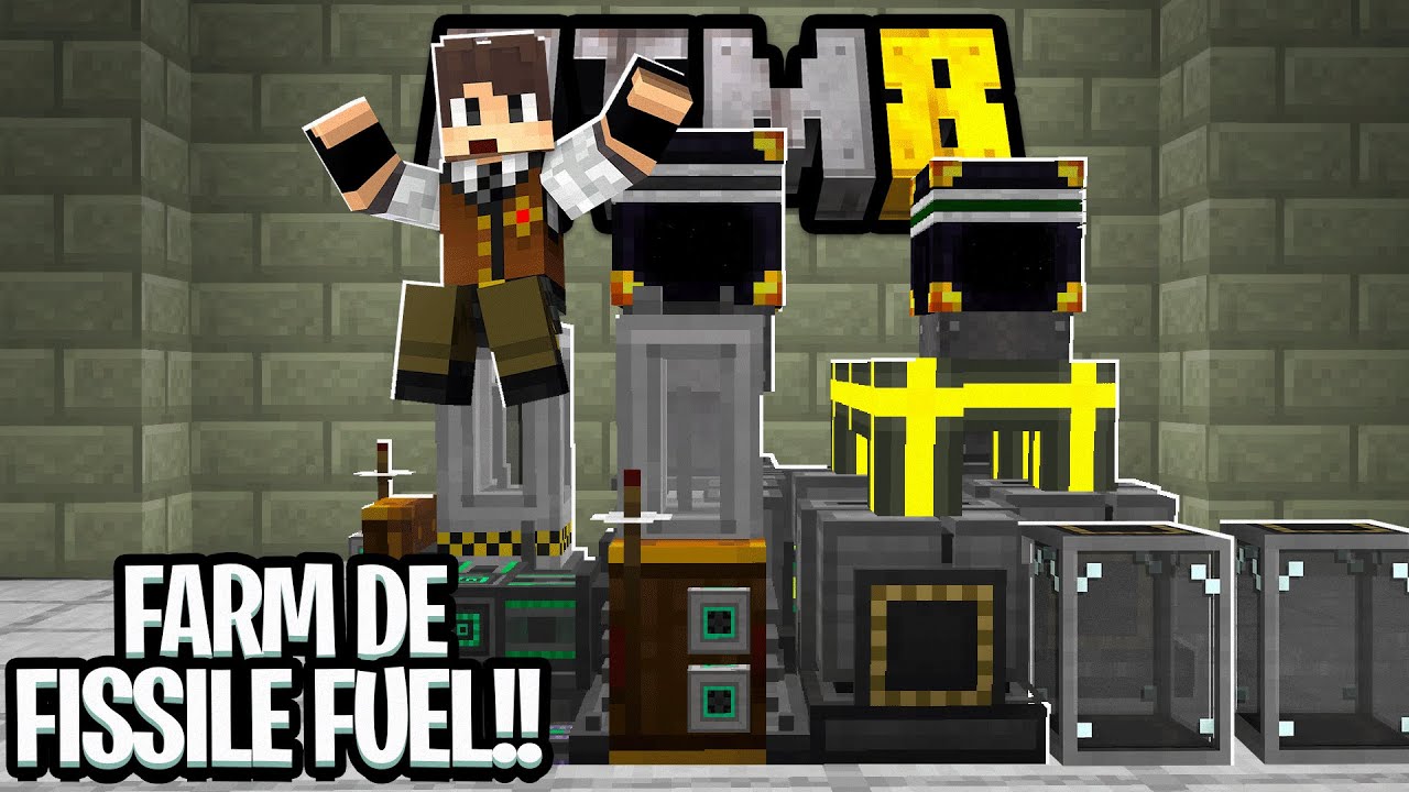 COMO CRIAR O FISSILE FUEL PARA O REATOR DO MEKANISM! #ATM8 58