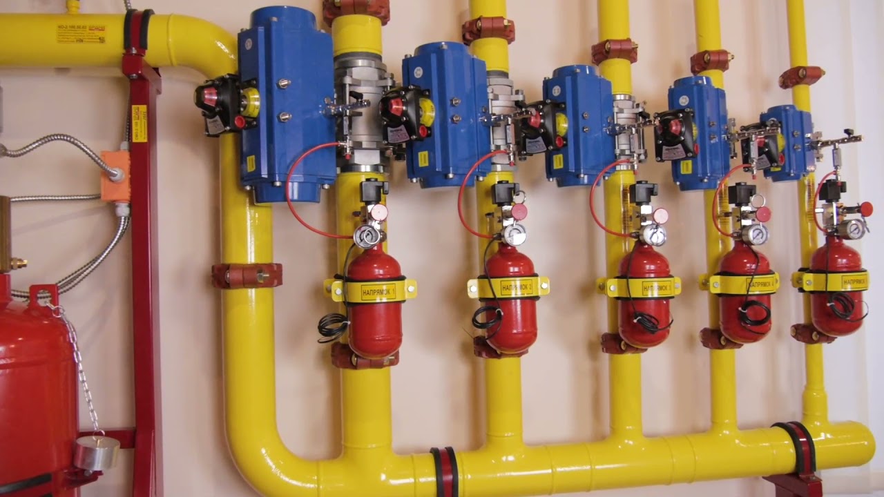 Системы газового пожаротушения Импульс / Fire suppression systems Impulse