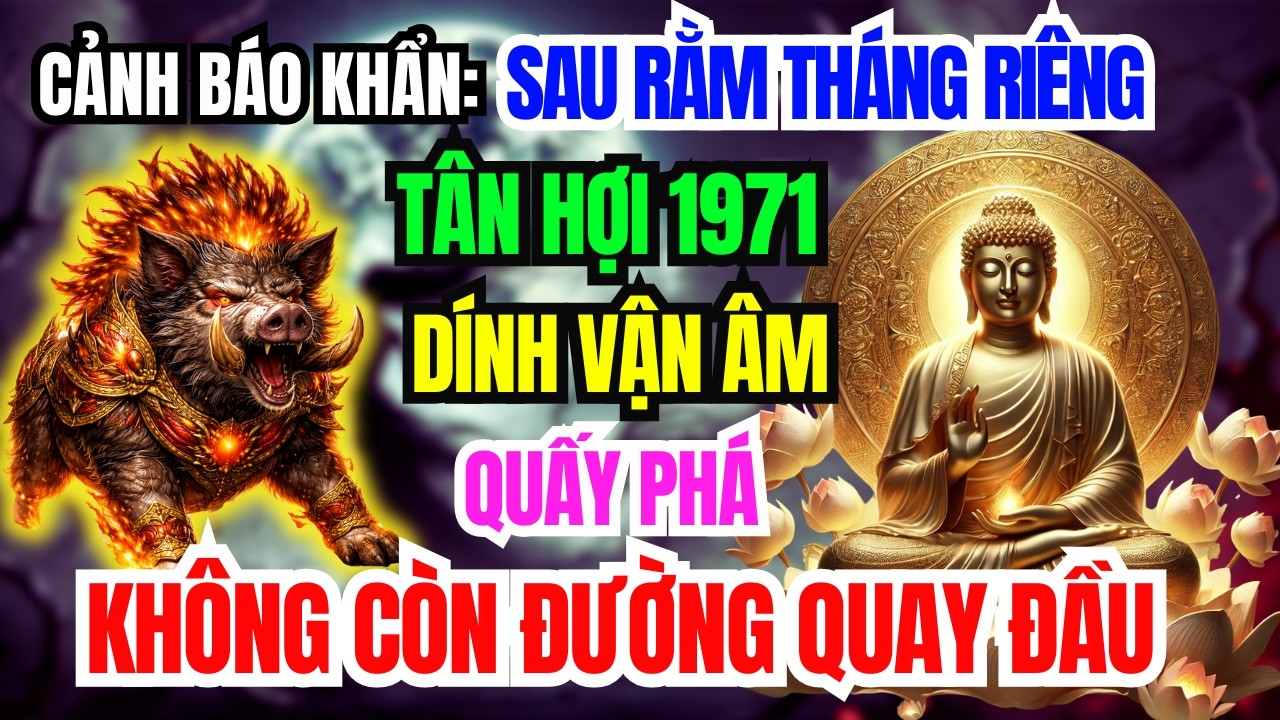 Cảnh Báo Gấp: Tân Hợi 1971 Sau Rằm Tháng Giêng Dính Vận Âm Phá Lộc, Trả Giá Không Lối Thoát