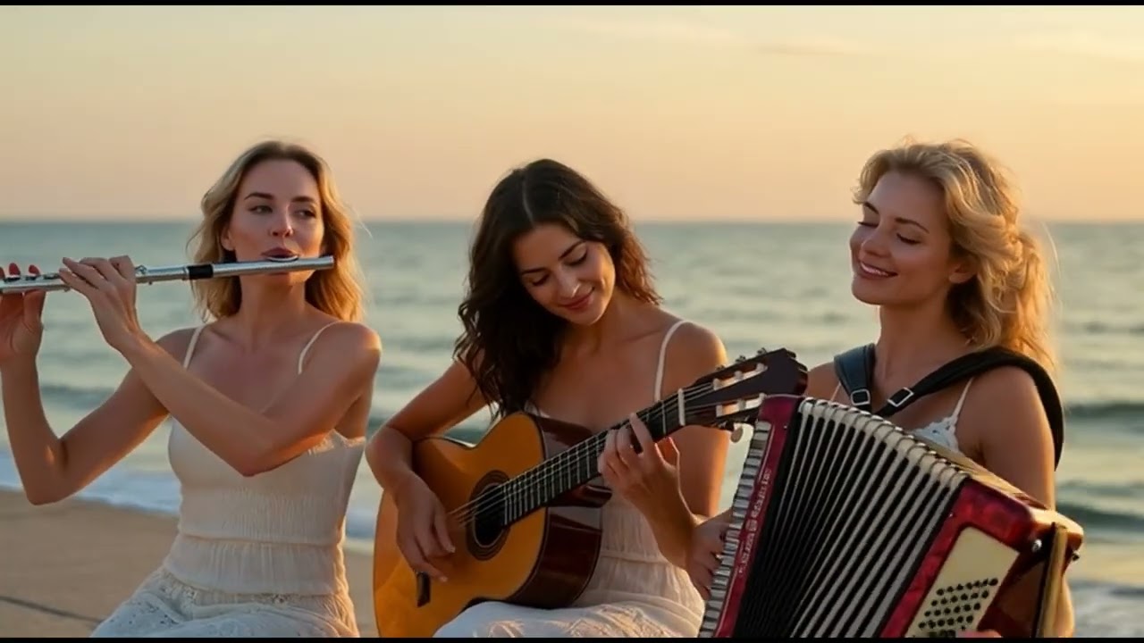RQXZ - Ameno – Calm World Fusion Cover | Flute, Guitar & Accordion by the Sea