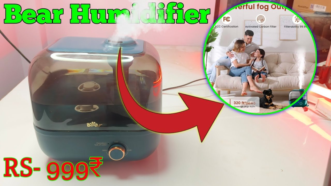 Bear Humidifier 5 Liter | Best Air Humidifier In 5L | Best Humidifier in 2025 |