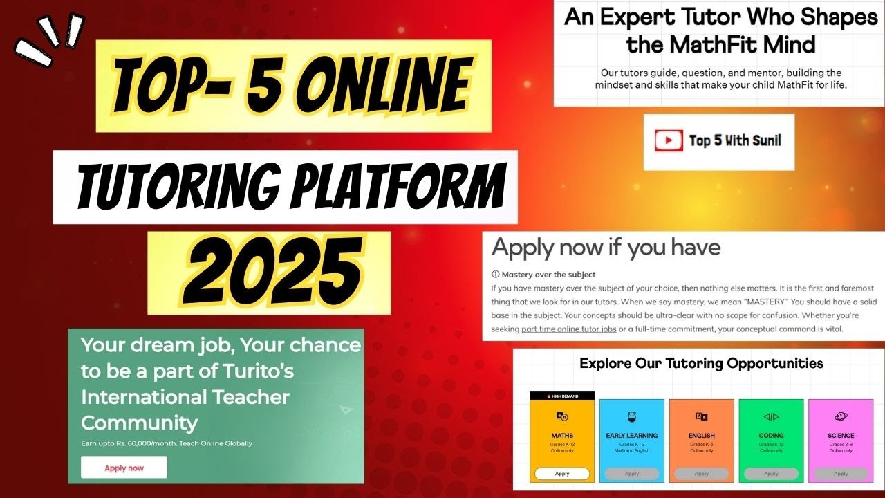 Top 5 Online Tutoring Platform 2025 / Tutoring Website / Chegg & Coursehero Alternative Website