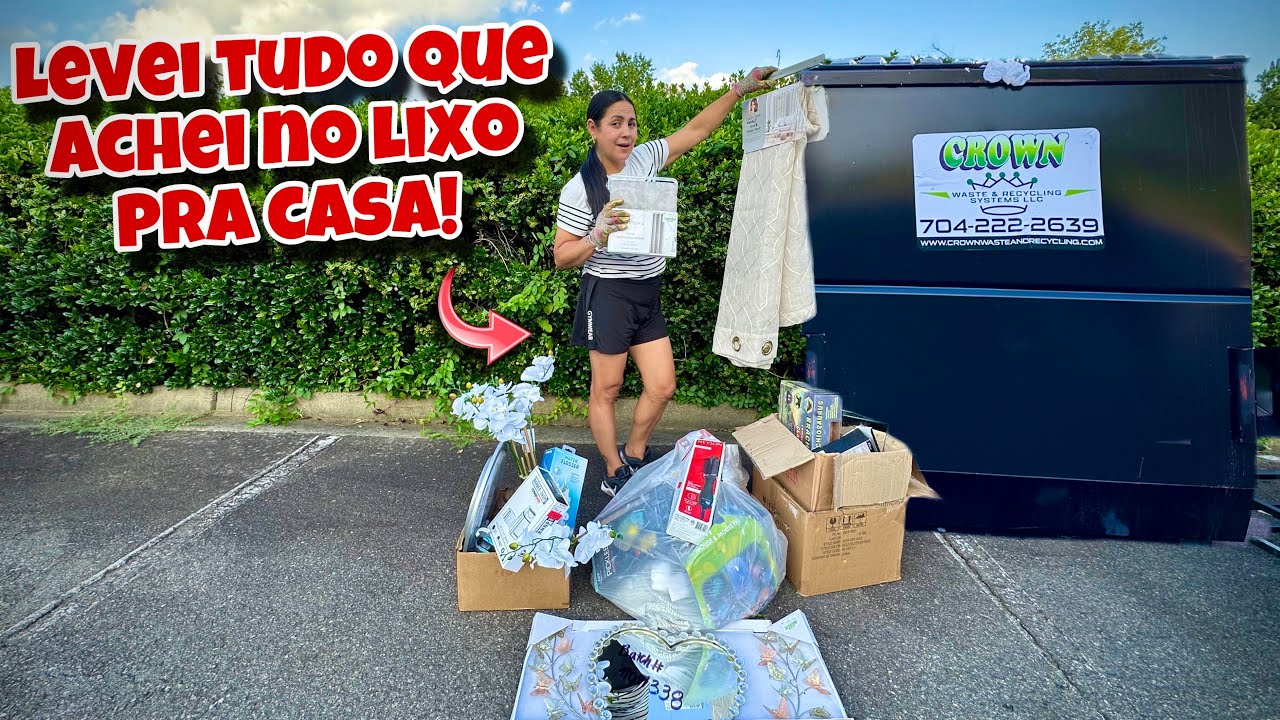 Levei tudo que achei no lixo pra casa!🇺🇸