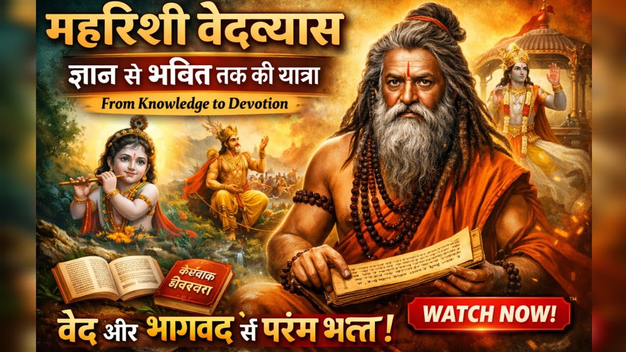 महरिशि वेदव्यास अधूरे क्यों रह गए? 😮 | ज्ञान से भक्ति तक की दिव्य यात्रा
