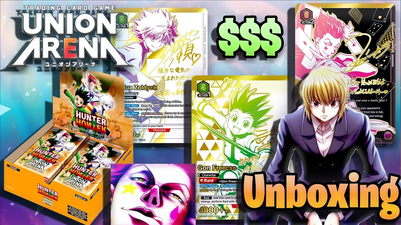 😱Greed Island Cards??🏝️ Hunter x Hunter Union Arena TCG - English Booster Box Unboxing