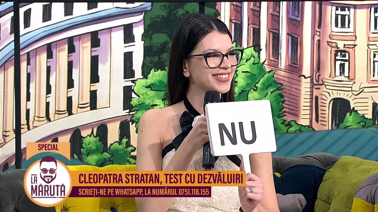 Cleopatra Stratan, test cu dezvăluiri