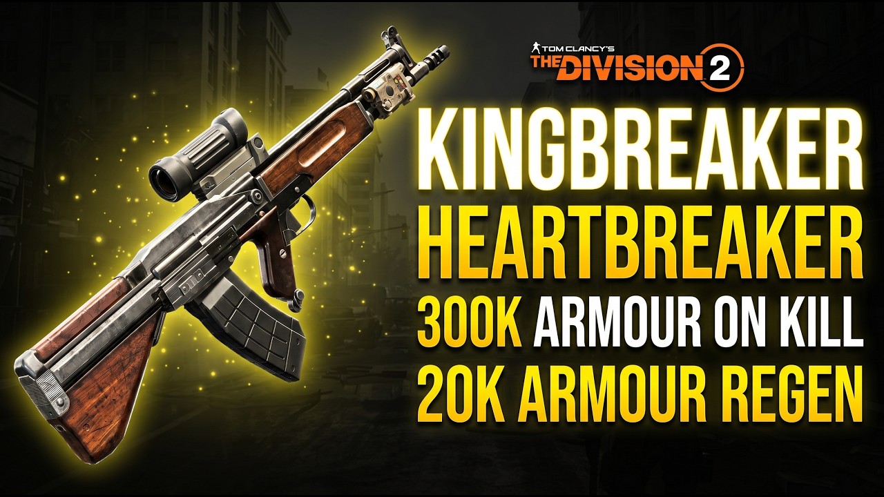 Insane Survivability OFF META Heartbreaker Regen Build&hellip; 3M+ Armour 1.2M Crits (Division 2)