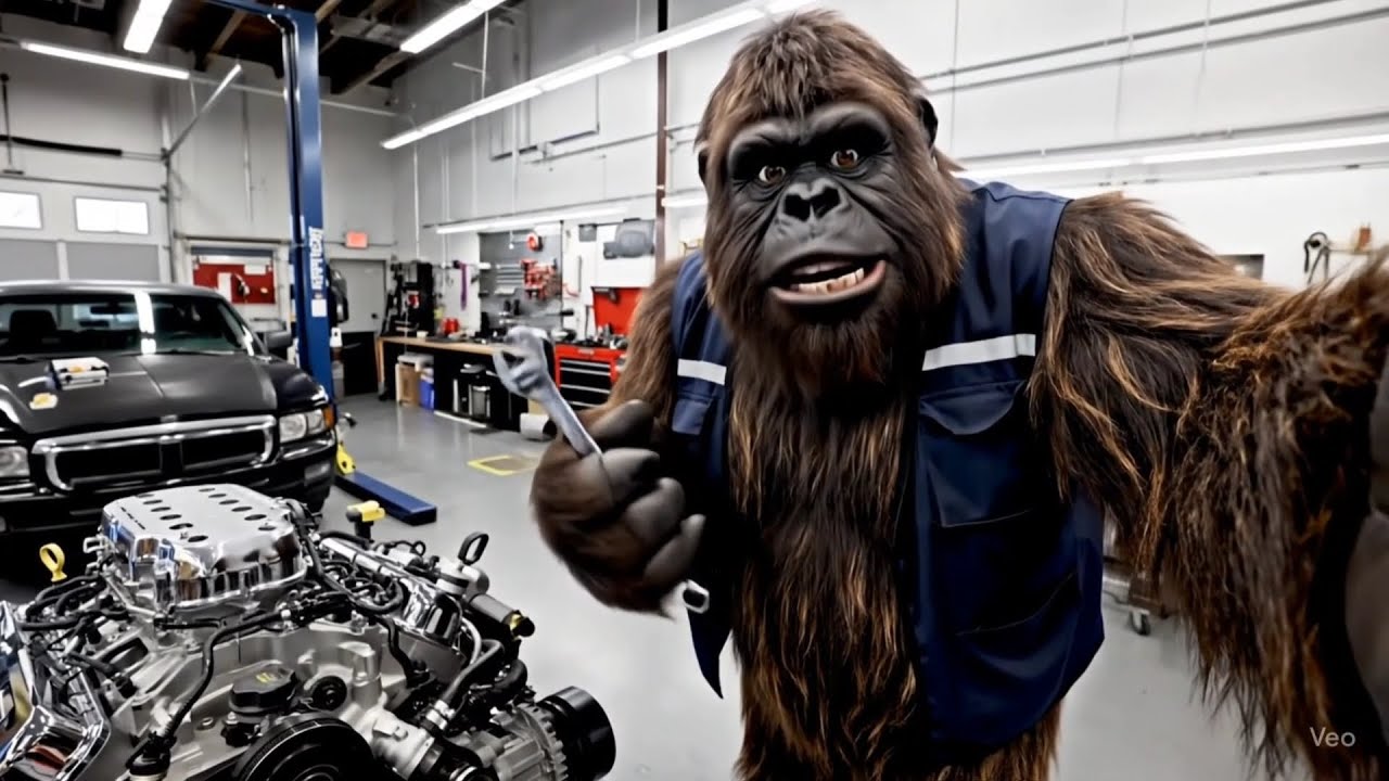Bigfoot Vlogs 2 Working as Car Mechanic