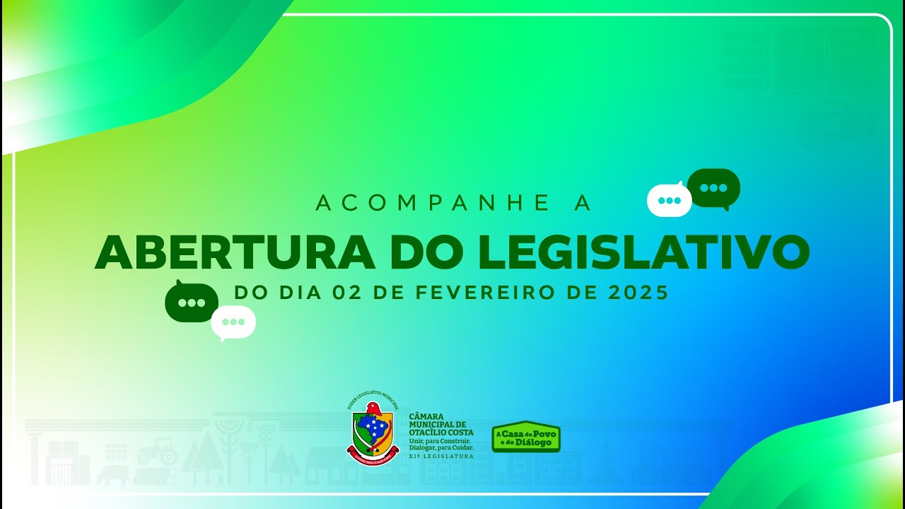 Acompanhe a Abertura do Ano Legislativo de 2026