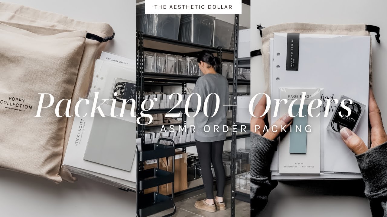 Packing 200+ Orders in 2 Days | Studio Vlog | No. 37 | Budgeting | Cash Stuffing Small Business
