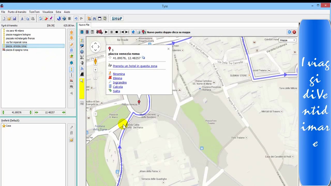 Come creare itinerari per Tom Tom e Garmin con Tyre e MyRoute-App
