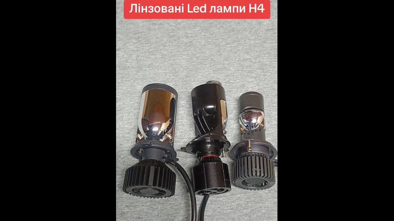 Різниця Лінзованих Led ламп H4