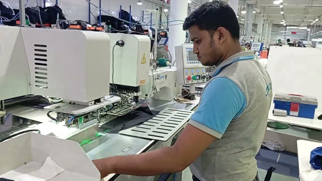 Jack J5 pocket welting machine.