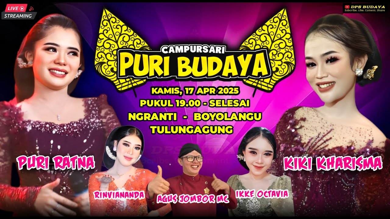 #Live CAMPURSARI PURI BUDAYA BT KIKI KHARISMA - PURI RATNA  Di NGRANTI BOYOLANGU TULUNGAGUNG