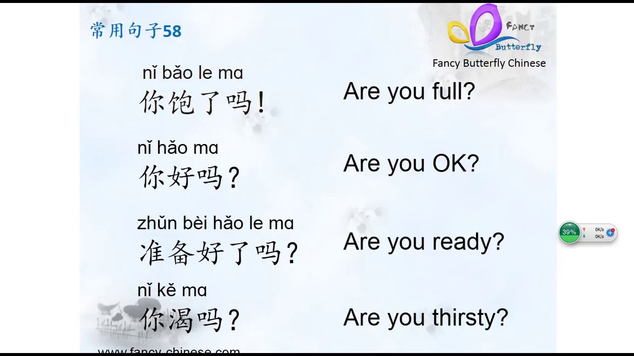 Easy way to learn Chinese speaking 20