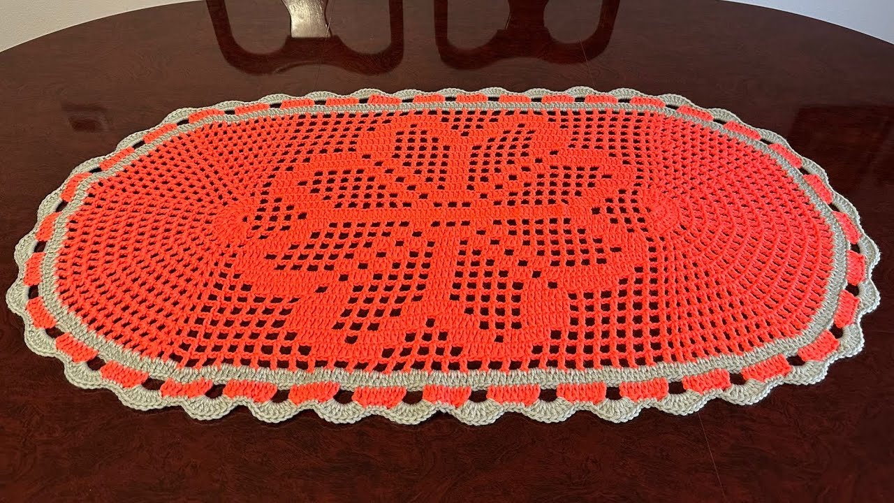 Camino de mesa a crochet paso a paso 🧶