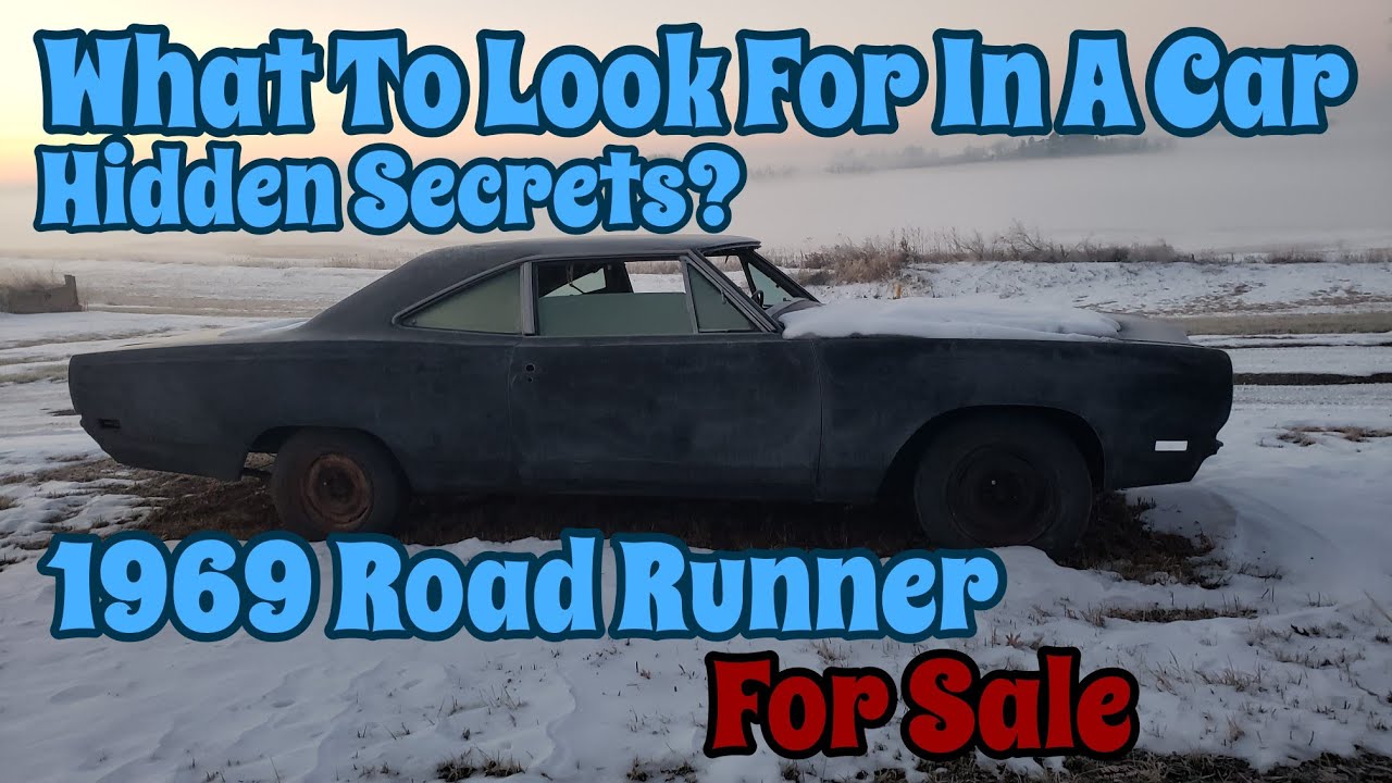 1969 Road Runner Project For Sale, Understanding What To Look For In A Classic Car.
