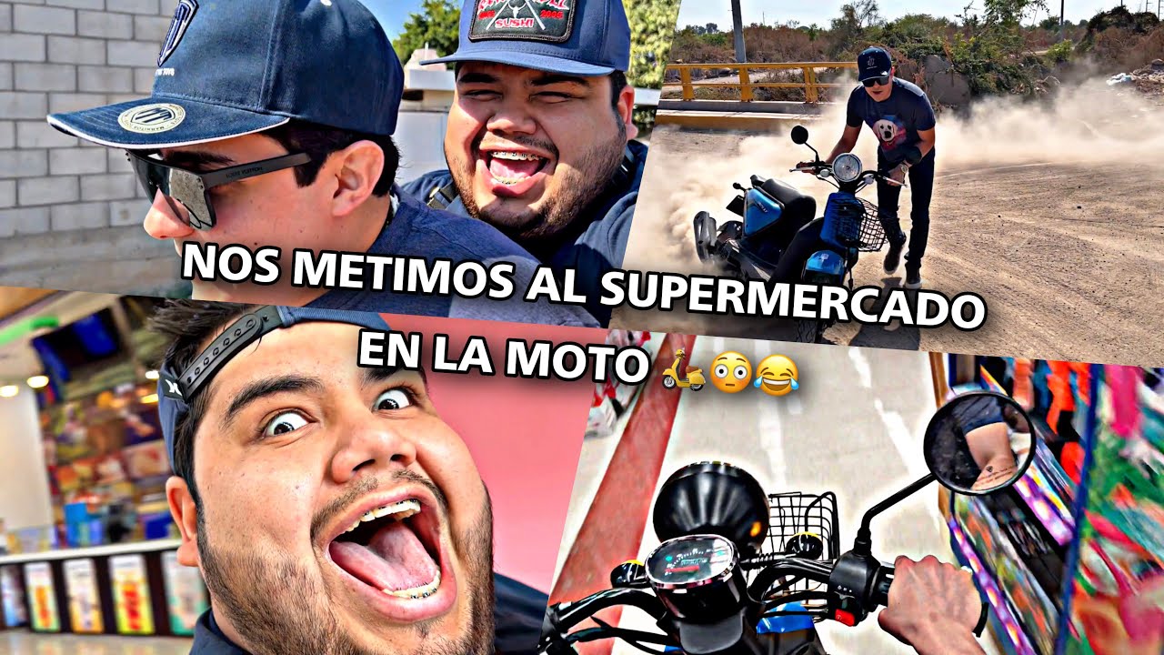 ENTRE AL SUPERMERCADO EN MI MOTO | MARKITOS TOYS | EL GORDO ARCE