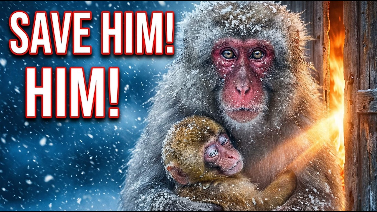 Extreme Siberian Survival: Saving a Frozen Baby Monkey 🐒❄️