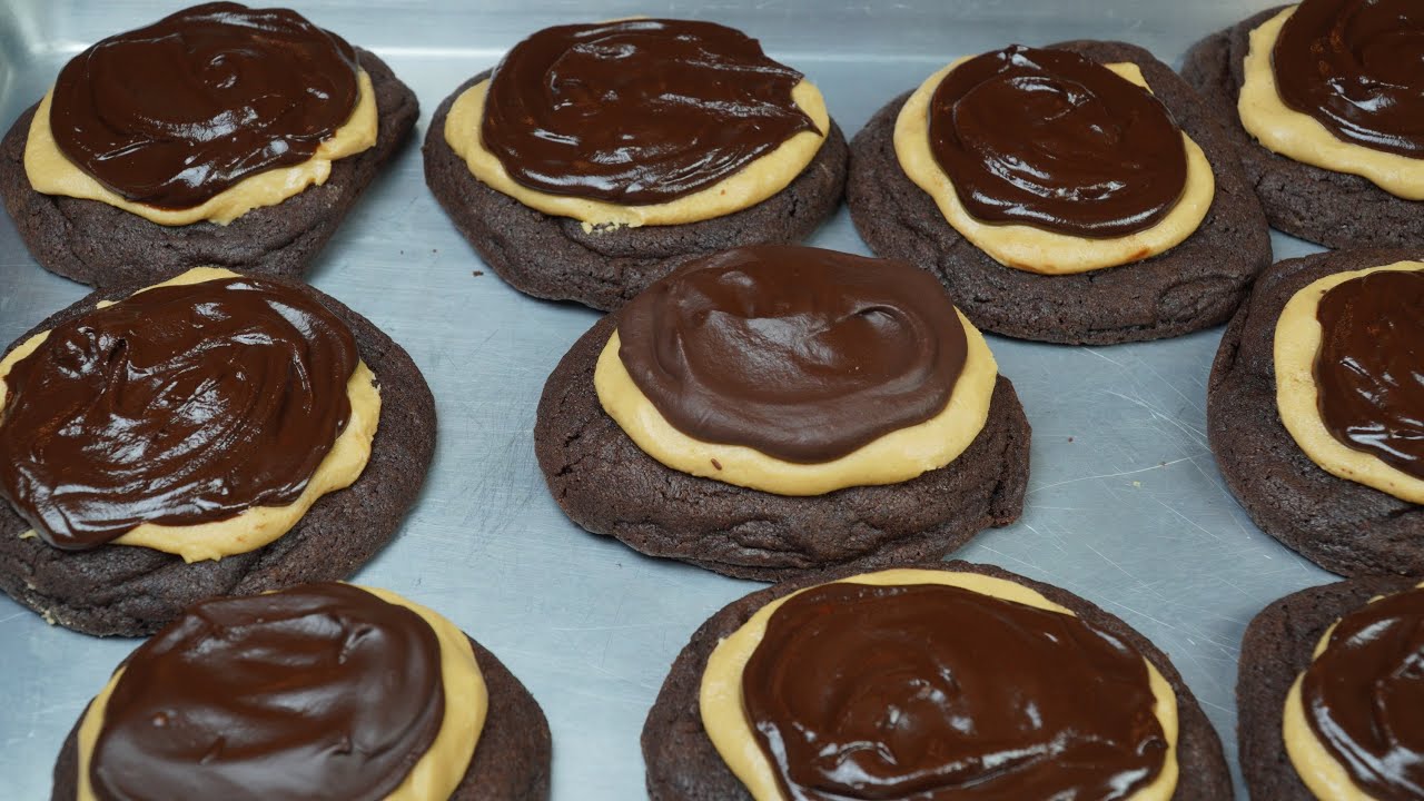 Crumbl Cookie Copycat | Buckeye Brownie Cookies So Good!!