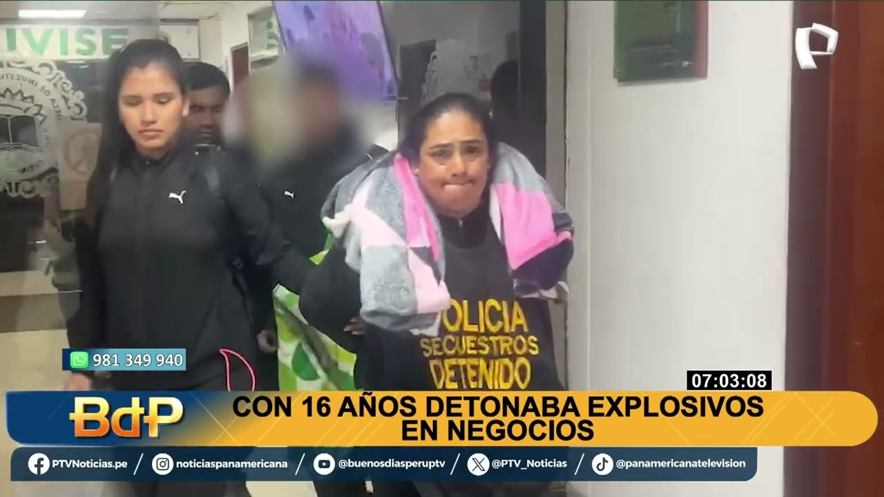 Capturan a menor de 16 años que detonaba explosivos en negocios de Puente Piedra